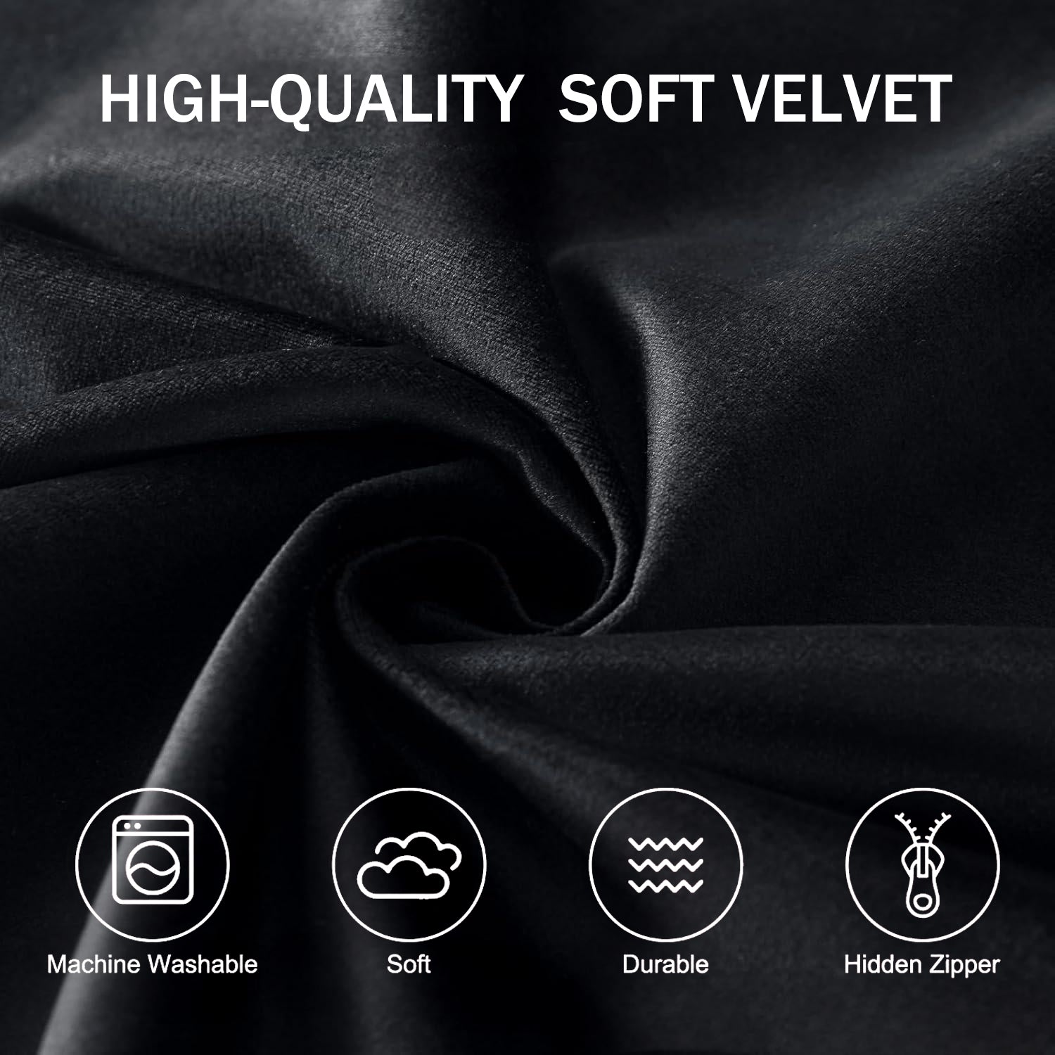 VIREO Bean Bag Chair - Comfy Bean Bag Chairs for Adults/Kids, Memory Foam Filler Included, Ultra Soft Removable and Washable Flannel Cover, Beanbag Chair - Black(35"x35"x25")